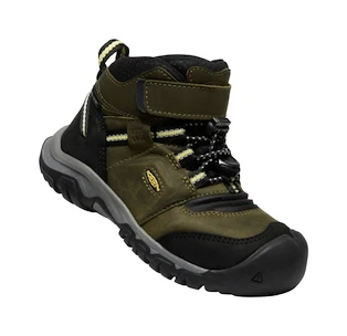 Baba kültéri cipő Keen Ridge Flex Mid Wp Dark Olive/Dusky Citron  US 12