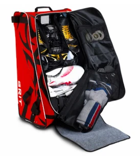 Borsa da hockey su ruote Grit  HTFX Black Senior