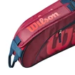 Borsa per racchette da tennis per bambini Wilson  Junior 3 Pack Red/Infrared