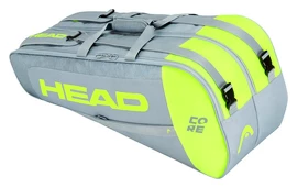 Borsa per racchette Head Core Combi 6R Grey/Neon Yellow