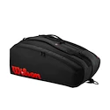 Borsa per racchette Wilson  Clash V3 15PK Racquet Bag Black/Infrared