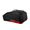 Borsa per racchette Wilson  Clash V3 15PK Racquet Bag Black/Infrared