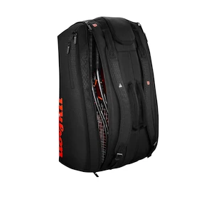 Borsa per racchette Wilson  Clash V3 15PK Racquet Bag Black/Infrared