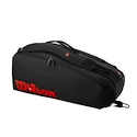 Borsa per racchette Wilson  Clash V3 6PK Racquet Bag Black/Infrared