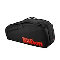 Borsa per racchette Wilson  Clash V3 6PK Racquet Bag Black/Infrared