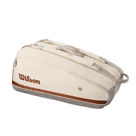 Borsa per racchette Wilson Roland Garros 2025 Super Tour 9PK Cream/Clay