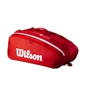 Borsa per racchette Wilson  Super Tour Red 15PK 2025