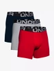 Boxer da uomo Under Armour  Charged Cotton 6in 3 Pack-RED