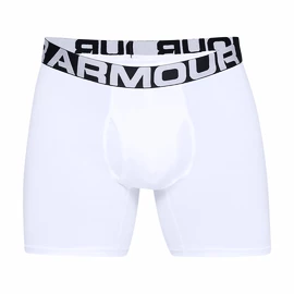 Boxer da uomo Under Armour Charged Cotton 6in 3 Pack-WHT