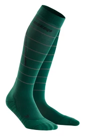 Calzettoni a compressione da uomo CEP  Reflective Reflective Green