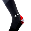 Calzini a compressione da uomo McDavid  Elite Active Compression Socks 8842 Black/Scarlet