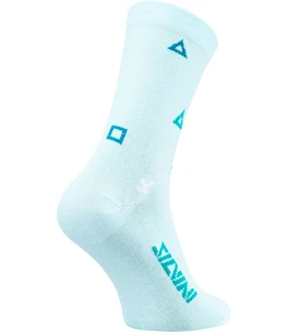 Calzini da ciclismo da donna Silvini  Dogana Turquoise-ocean  34-35