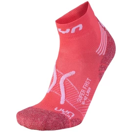 Calzini da donna UYN RUN SUPER FAST SOCKS Coral/White