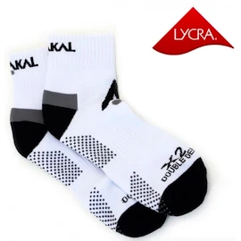 Calzini Karakal Socks X2+ Men Ankle White/Black-41-47