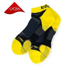 Calzini Karakal Socks X4 Men Trainer Yellow Black-41-47