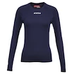 Camicia a compressione da donna CCM  LS Training Tee Navy Senior