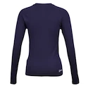 Camicia a compressione da donna CCM  LS Training Tee Navy Senior