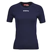 Camicia a compressione da donna CCM  SS Training Tee Navy Senior