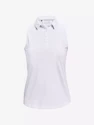 Camicia da donna Under Armour  Zinger Sleeveless Polo White