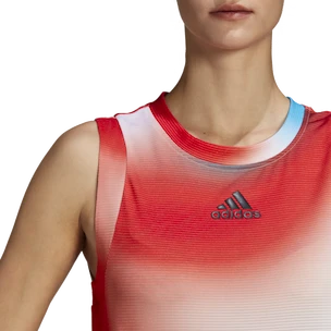 Canotta da donna adidas  Melbourne Printed Match Tank White/Red/Blue