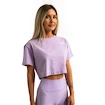 Canotta da donna GymBeam  Limitless Cropped T-shirt Lavender