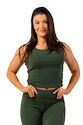 Canotta da donna Nebbia  Organic Cotton Ribbed Tank Top 414 dark green