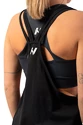 Canotta da donna Nebbia  Sleeveless Loose Cross Back Tank Top "Feeling Good" Black