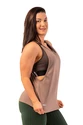 Canotta da donna Nebbia  Sleeveless Loose Cross Back Tank Top "Feeling Good" Brown