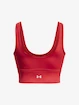 Canotta da donna Under Armour  Meridian Fitted Crop Tank-RED