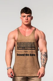 Canotta da uomo Nebbia Washed-off Oversized Stringer MAX OUT Light Brown