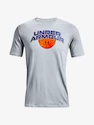 Canotta da uomo Under Armour  BBALL BRANDED WRDMRK SS-GRY