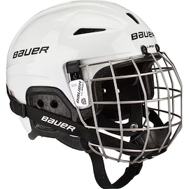 Casco da hockey Bauer LIL Combo White Youth