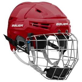 Casco da hockey Bauer RE-AKT 65 Combo Red Senior