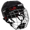 Casco da hockey CCM Tacks 70 Combo Black Junior