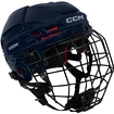 Casco da hockey CCM Tacks 70 Combo Navy  Senior