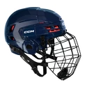 Casco da hockey CCM Tacks 70 Combo Navy  Senior