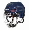 Casco da hockey CCM Tacks 70 Combo Navy Youth