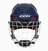 Casco da hockey CCM Tacks 70 Combo Navy Youth