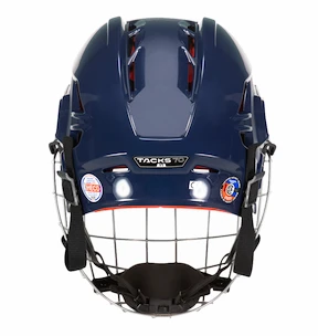 Casco da hockey CCM Tacks 70 Combo Navy Youth