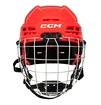 Casco da hockey CCM Tacks 70 Combo Red Junior