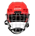 Casco da hockey CCM Tacks 70 Combo Red Junior