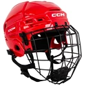 Casco da hockey CCM Tacks 70 Combo Red  Senior