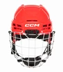 Casco da hockey CCM Tacks 70 Combo Red Youth