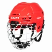 Casco da hockey CCM Tacks 70 Combo Red Youth