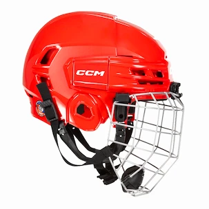 Casco da hockey CCM Tacks 70 Combo Red Youth