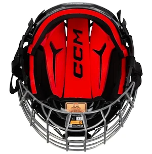 Casco da hockey CCM Tacks 70 Combo Red Youth