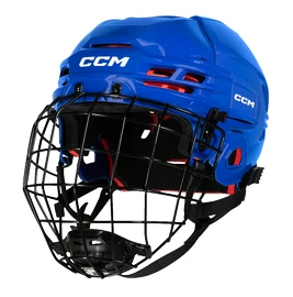 Casco da hockey CCM Tacks 70 Combo Royal Senior