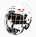 Casco da hockey CCM Tacks 70 Combo White Junior