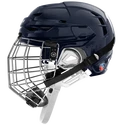 Casco da hockey Warrior Covert CF 100 Combo Navy Senior