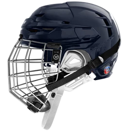 Casco da hockey Warrior Covert CF 100 Combo Navy Senior